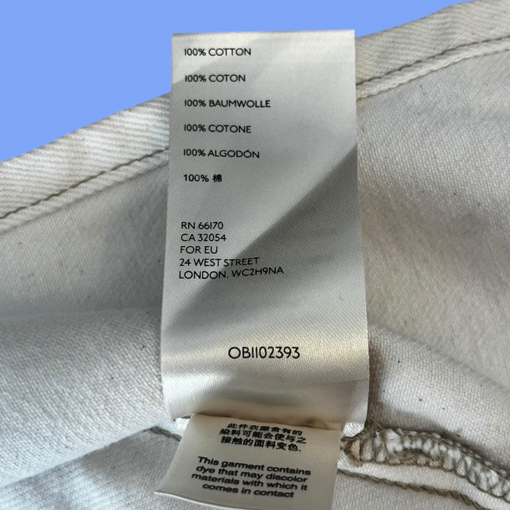 Free People We The Free Mambo White Wash Denim Midi Skirt, 28 - Picture 16 of 16
